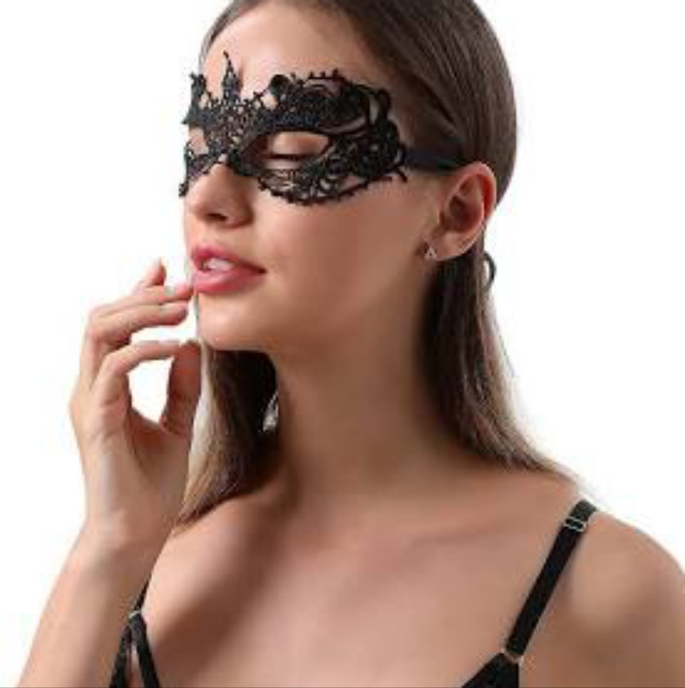 4/$15 Elegant Black Lace Masquerade Mask Lingerie Costume Halloween